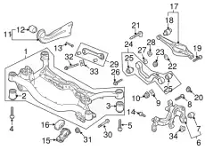 Pычаг подвески 3C0505223C BENTLEY