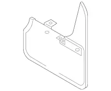 Брызговики задние, к 3C0075101 BENTLEY