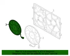 Вентилятор радиатора 8W0959455D BENTLEY