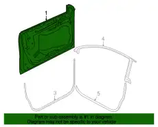 Дверь 3C8831055G BENTLEY