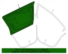 Дверь 3C8833056B BENTLEY