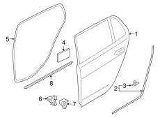 Дверь 5G4833056AB BENTLEY