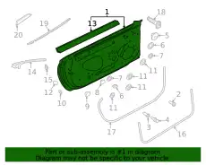 Дверь 8W6831052A BENTLEY