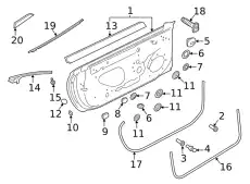 Дверь 8W6831052A BENTLEY