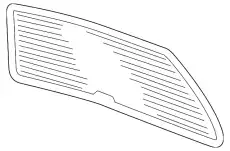 Заднее стекло 3C5845051AA BENTLEY