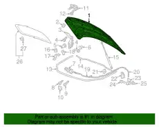 Капот 7P6823031 BENTLEY
