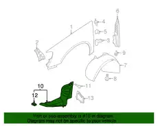 Подкрылок BENTLEY 3C08059129B9