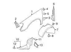 Подкрылок BENTLEY 3C08059129B9