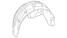 Подкрылок BENTLEY 3C0810972A9B9