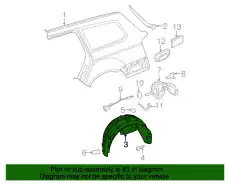 Подкрылок BENTLEY 3C0810972A9B9
