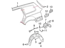 Подкрылок BENTLEY 3C0810972A9B9