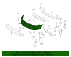 Облицовка бампера 3C8807217KGRU BENTLEY