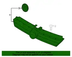Решетка радиатора BENTLEY 5GM853651AZLL
