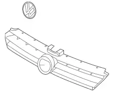 Решетка радиатора BENTLEY 5GM853651ZLL