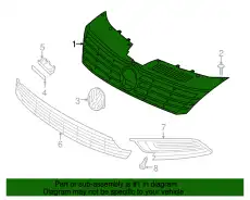 Решетка радиатора BENTLEY 3C8853651TRYP