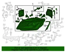 Фара BENTLEY 8R0941754