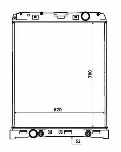 Радиатор кондиционера (конденсатор) NRF 53883