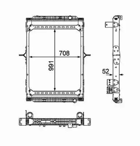 Радиатор кондиционера (конденсатор) NRF 58404