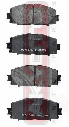 Колодки дисковые AKD1508W AKYOTO
