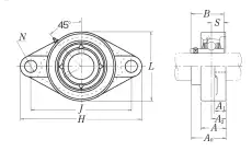 Подшипник UCFL213D1 NSK