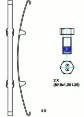 колодки дисковые Volv DCV1387B DURON