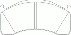 колодки дисковые Volv DCV1387B DURON