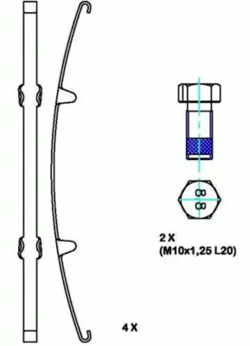 колодки дисковые Volv DCV1387B DURON