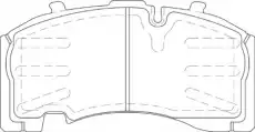 колодки дисковые BPW DCV1825B DURON