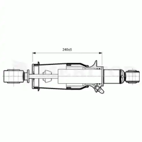 амортизатор кабины перед. пневмо IVEC MLF5301 MERITOR