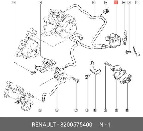 Преобразователь давления 8200575400 RENAULT
