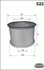 Фильтр воздушный MECAFILTER FA3322