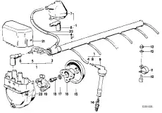 Помехоподавляющий штекер !1000-OHM \BMW 3' E30, E36, 5' E28, E34, 6' E24, 7' E23, E32, E38, 8' E31, 12 12 1 289 825