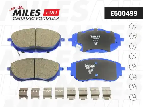 Тормозные колодки дисковые передняя ось MILES E500499