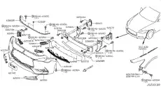 Решетка бампера INFINITI 622545CA1A