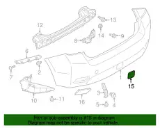 Накладка заднего бампера 57731FL550NN SUBARU