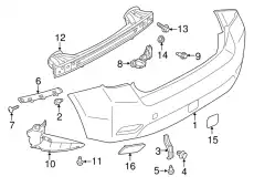Накладка заднего бампера 57731FL550NN SUBARU