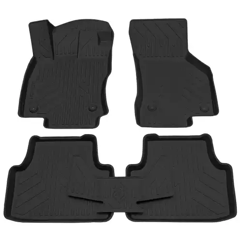 Коврики в салон REZKON 0530010400 Skoda Octavia 2020-н.в. 5 шт., черный