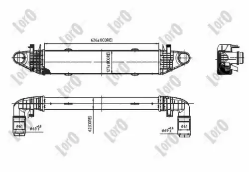 Интеркулер ABAKUS 054-018-0008