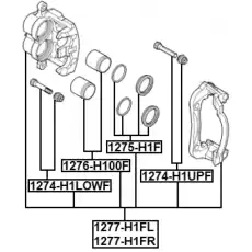 Суппорт тормозной FEBEST 1277-H1FR