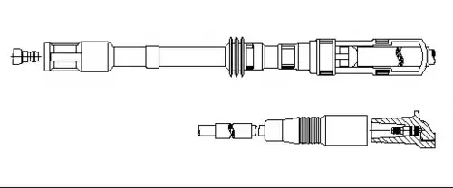 Провод в/в audi/seat/skoda/vw 198/82 BREMI