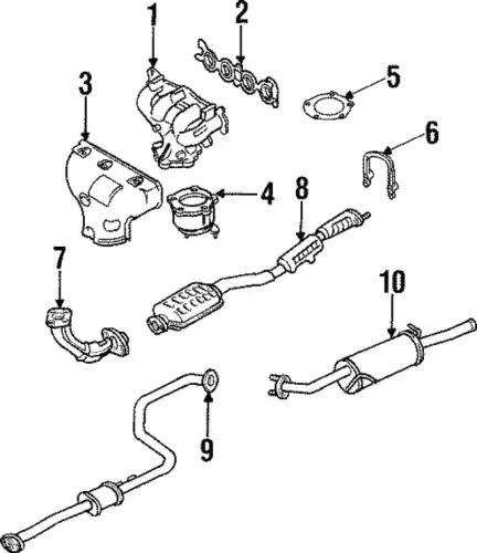 Прокладка коллектора MAZDA Z50113460
