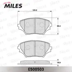 Тормозные колодки дисковые передняя ось MILES E500503
