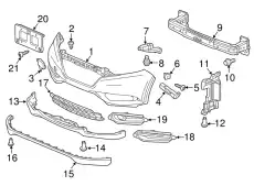 FACE, FR. (DOT 04711T7WA80ZZ HONDA
