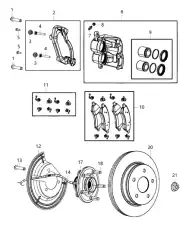 BRAKE 52010080AI MOPAR