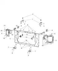 COOLING MODULE 68144540AB MOPAR
