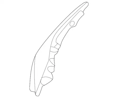 MOULDING-HEADLAMP,LH 624156JF4D NISSAN