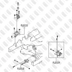 Подушка крепления двигателя FIXAR FL0318