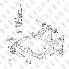Опора двигателя правая FL0448 FIXAR
