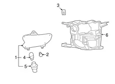 BRACKET,PARK & FRT FOG LP 25878274 BUICK