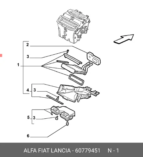 Радиатор печки ALFA ROMEO 60779451